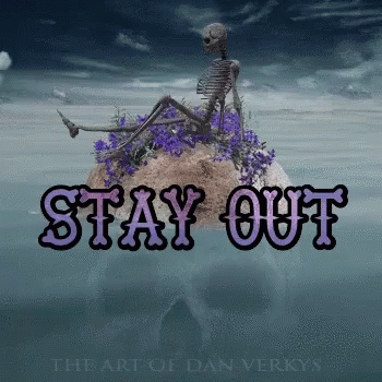 Stay Out Skeleton GIF - Stay Out Skeleton Island GIFs