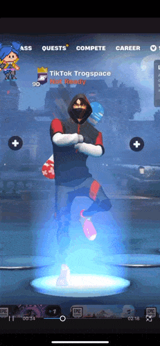 a screenshot of a video game with the name tiktok frogspace