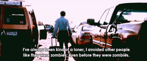 No People Or Zombies Allowed GIF - Loner Zombieland Jesseeisenberg GIFs