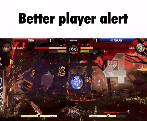 a video game with the words better player alert on the top