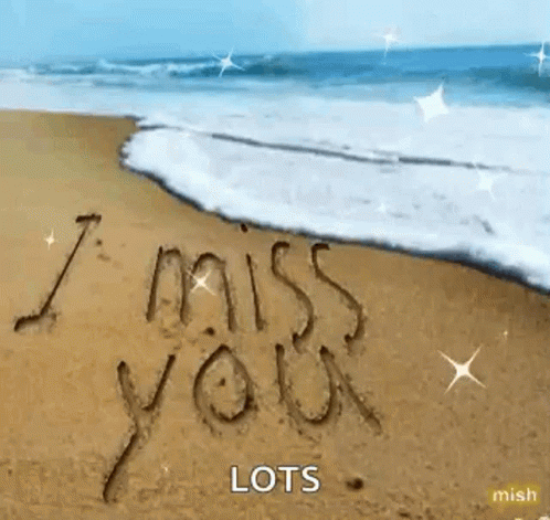 I Miss You I Miss You Lots GIF - I Miss You I Miss You Lots Beach GIFs