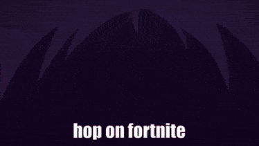 a close up of a person 's face with the words hop on fortnite