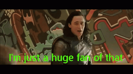 Loki Huge Fan GIF - Loki Huge Fan Thor Ragnarok GIFs
