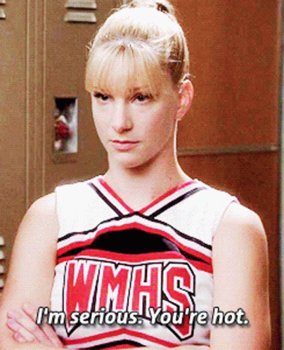 Glee Brittany Pierce GIF - Glee Brittany Pierce Im Serious Youre Hot GIFs