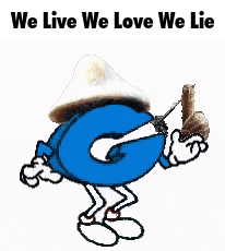 a cartoon of a letter g with arms and legs