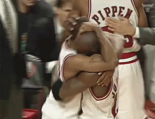 Hugging Michael Jordan GIF - Hugging Michael Jordan Mj GIFs