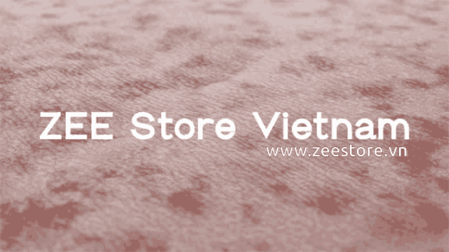 a pink background with the words zee store vietnam written on it