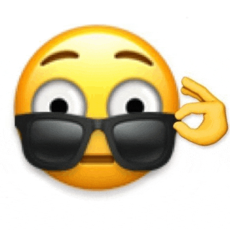 a yellow smiley face wearing sunglasses and making a ok sign .