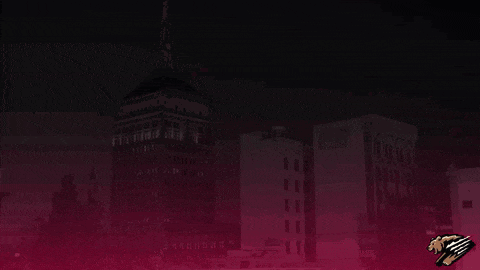 grizzlies win is written in white on a pink background