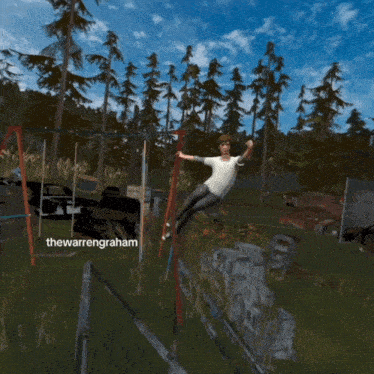 a screenshot of a video game with the name thewarrengraham at the top