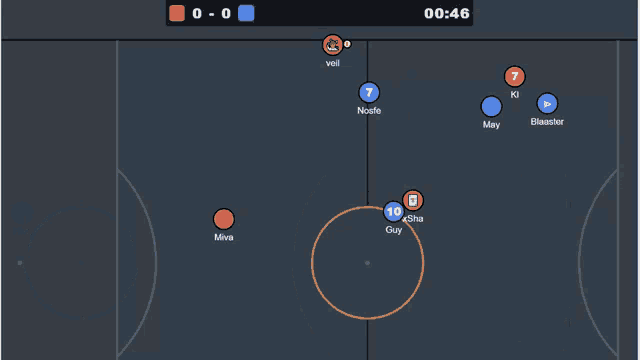 a screenshot of bff private server 3 showing spectators and spectators in red and blue