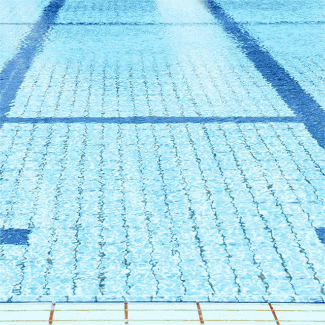 a drawing of a clown in a swimming pool with the number 3 on his head