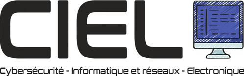 a logo for ciel cybersecurite informatique et réseaux electronice