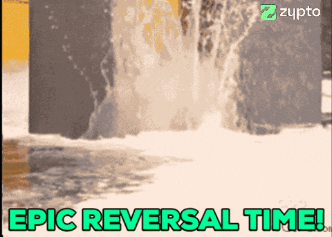 a picture of a waterfall with the words epic reversal time above it