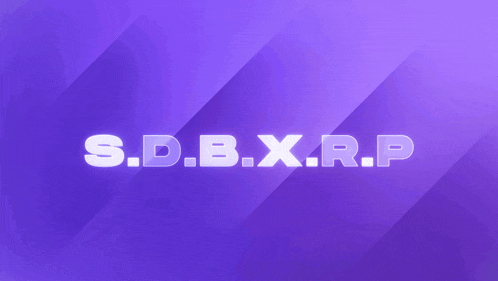 a purple background with s.d.b.x.r.p written in white