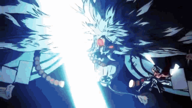 a cartoon drawing of a monster with a light coming out of its mouth