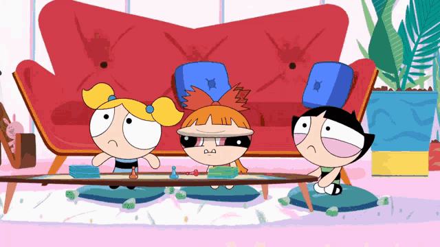 bubbles buttercup and buttercup from the powerpuff girls