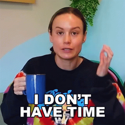 I Dont Have Time Brie Larson GIF - I Dont Have Time Brie Larson Im Busy GIFs