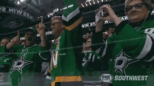 Stars Fans Cheering GIF - Nhl Nhlgi Fs Fox Sports GIFs
