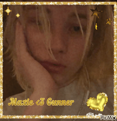 a picture of a woman with the name maxie < 3 gunner