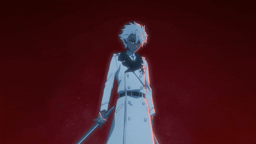 a close up of a anime character 's face with a red nose