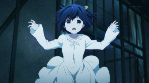 Rikka Takanashi  GIF - Hug Fall Anime GIFs