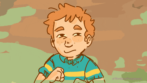 a cartoon drawing of a dinosaur eating a boy