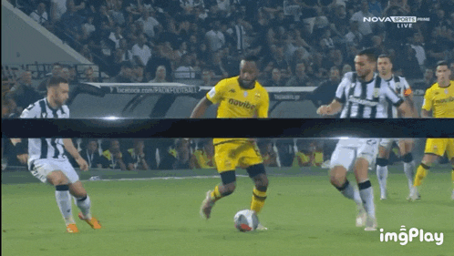 a soccer game is being shown live on nova sports prime