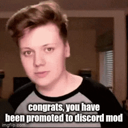congrats , you have been promoted to discord mod