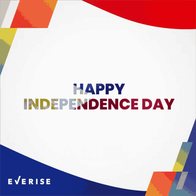 a poster that says happy independence day