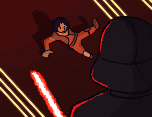 a drawing of a person laying on the ground with a red light coming out of their hand