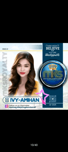 ivy-amihan is featured on a mks royalty poster