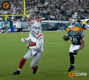 a cartoon of a football player wearing a jersey with the number 20 on it
