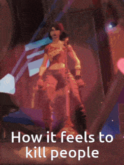 a picture of a skeleton with the words " how it feels to kill people " below it