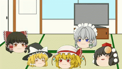 和室で帽子をかぶった女の子達 GIF - Hats Anime Japanese Room GIFs