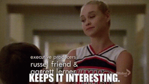 Glee Kitty Wilde GIF - Glee Kitty Wilde Keeps It Interesting GIFs