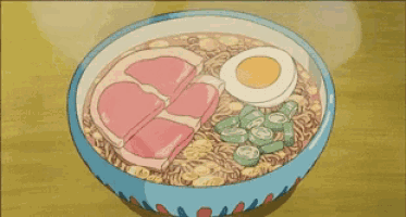 a bowl of ramen with meat , eggs and green onions