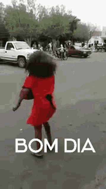 Bom Dia Turning Around GIF - Bom Dia Turning Around Red Dress GIFs