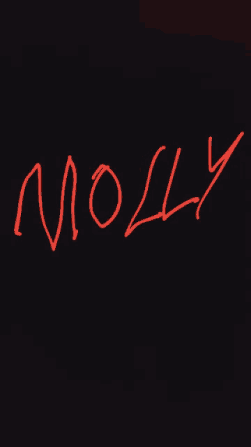 the word girl that is written in red on a black background