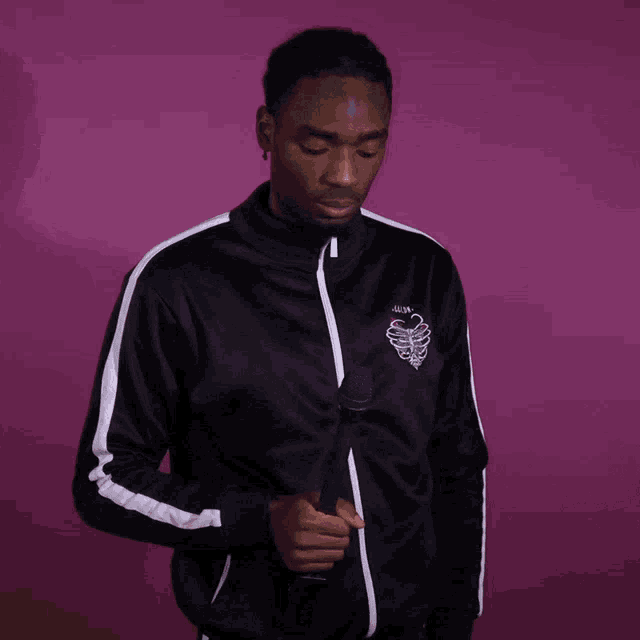 a purple background with the words i 'm out on it