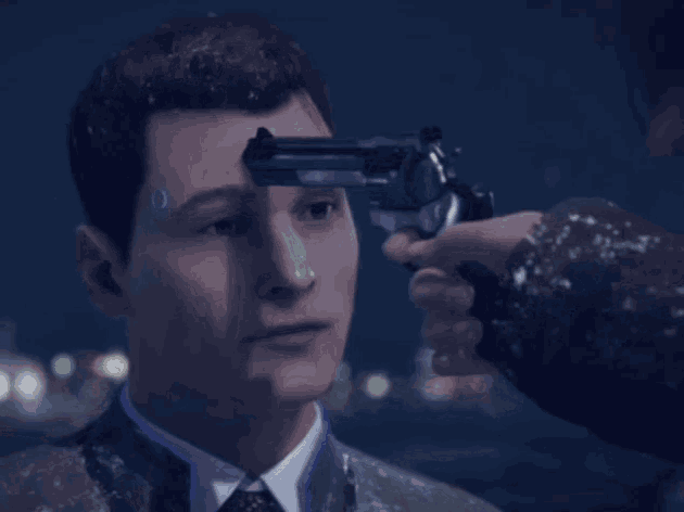 Connor Detroit Become Human GIF - Connor Detroit Become Human Gun On Head GIFs