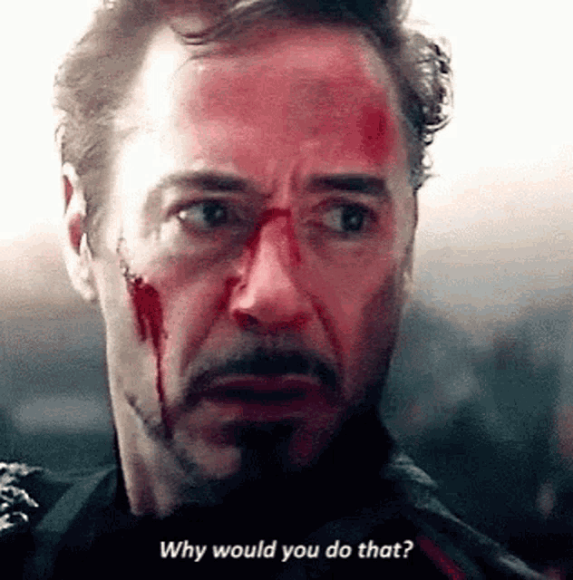 Why Would You Do That Tony Stark GIF - Why Would You Do That Tony Stark Iron Man GIFs
