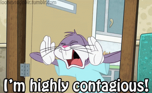 Looney Tunes Bugs Bunny GIF - Looney Tunes Bugs Bunny Im Highly Contagious GIFs