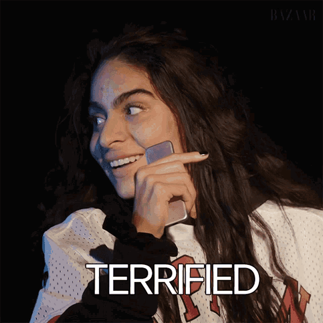 Terrified Jessie Reyez GIF - Terrified Jessie Reyez Harpers Bazaar GIFs
