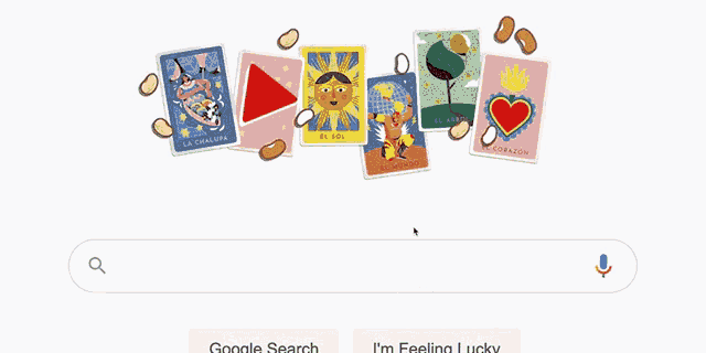 a google search page with a variety of cards including el sol and el corazon