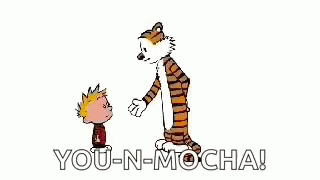 You N Mocha Calvin And Hobbes GIF - You N Mocha Calvin And Hobbes Best Friends GIFs