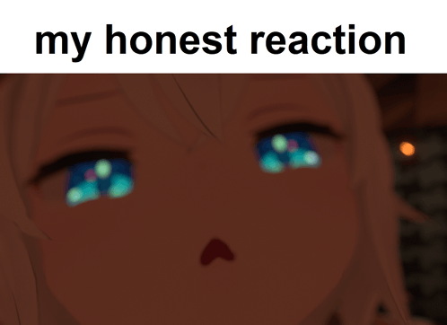 My Honest Reaction My Honest Reaction To That Information GIF - My Honest Reaction My Honest Reaction To That Information Vrchat GIFs