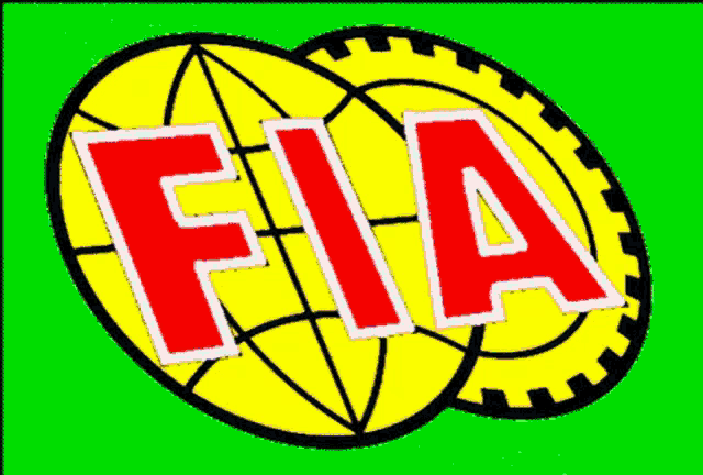 a yellow circle with the word fia in red