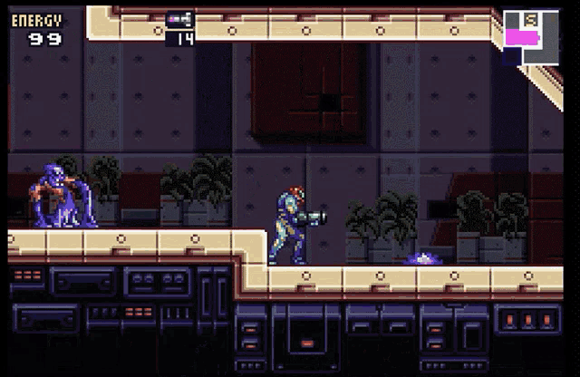 a video game screen shows a character with the number 14 on it