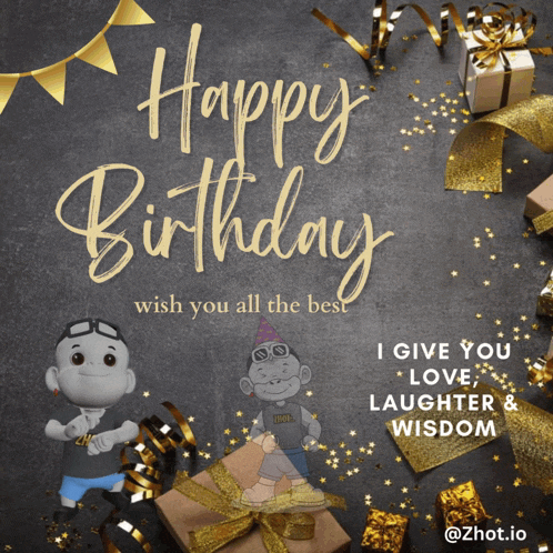 a birthday card that says happy birthday on it